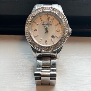 Silver Watch - “Diamond” Jewels